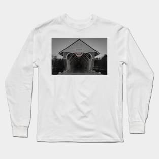 Blair Covered Bridge Campton New Hampshire Long Sleeve T-Shirt